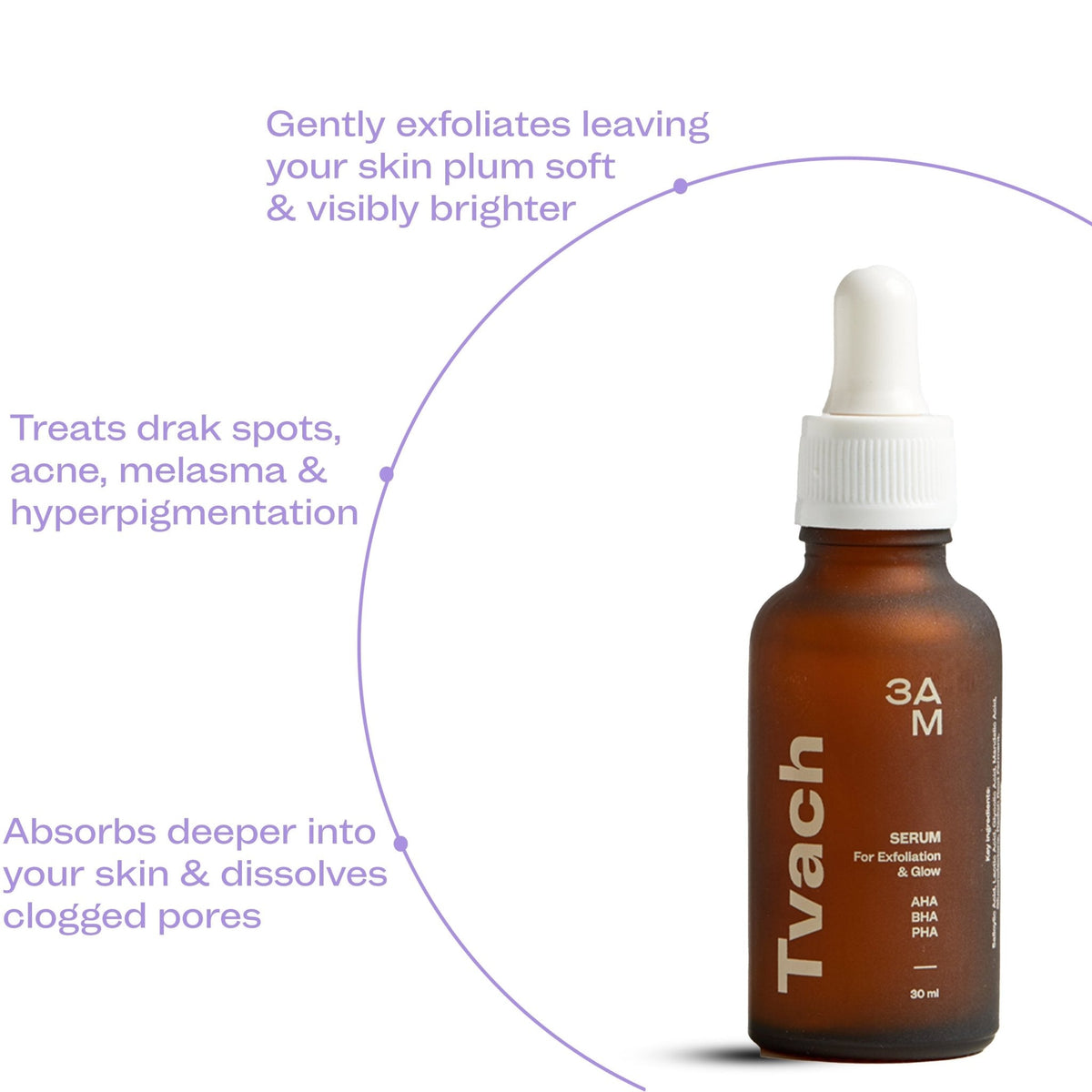 Exfoliating Serum with 5% AHA, 2% BHA and 2% PHA - 3AM India
