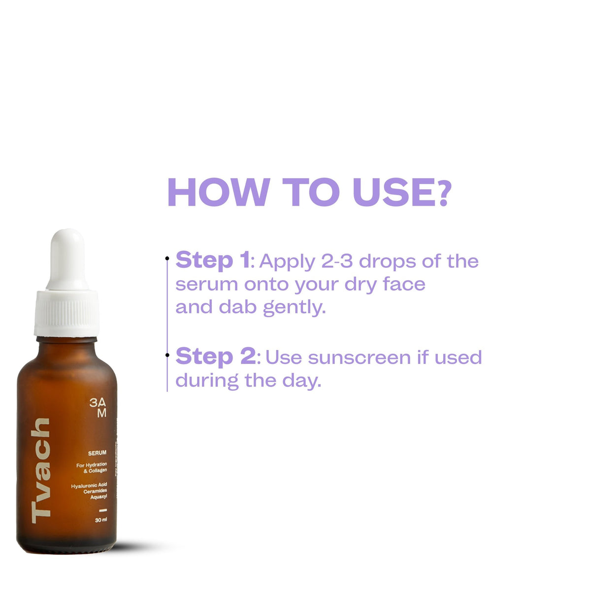 Hydrating Serum with Hyaluronic Acid & Ceramides - 3AM India
