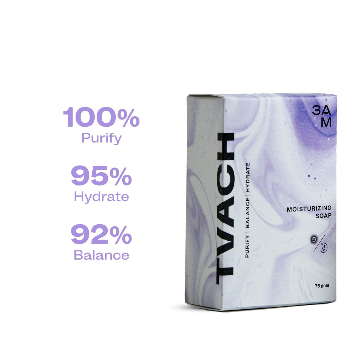 Moisturising Soap with Oat Milk & Lavender (Pack of 2) - 3AM India